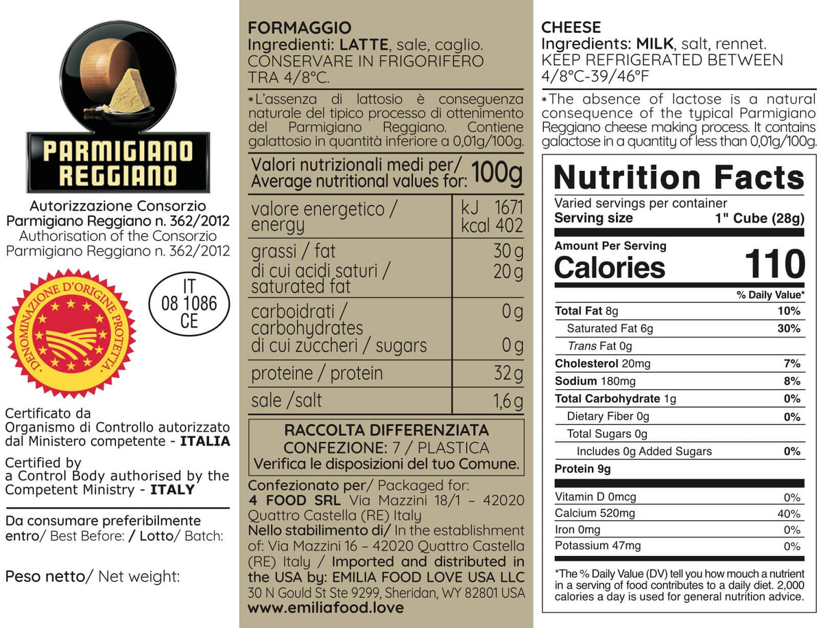 Tris Parmigiano Reggiano DOP 60, 72, 84 months (Limited Edition)